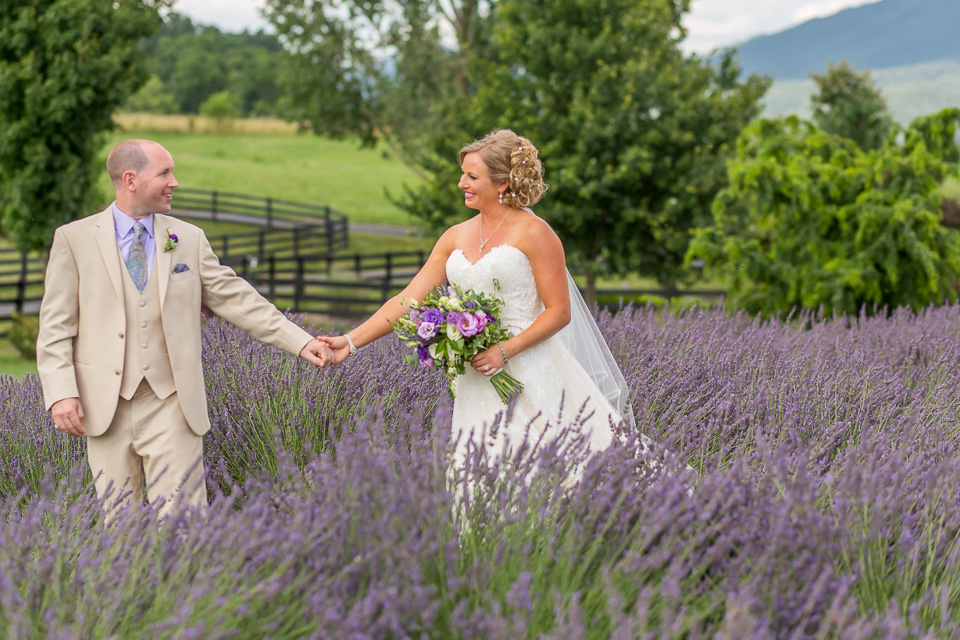 lavender farm, purple. wedding, bride, groom, lilac